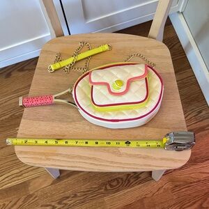 Betsey Johnson tennis racket cover bag